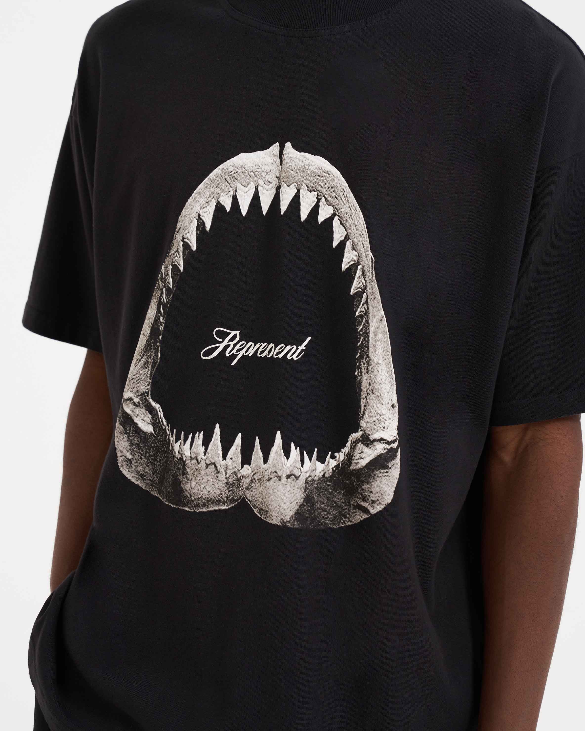 Shark Jaws T-Shirt - Off Black